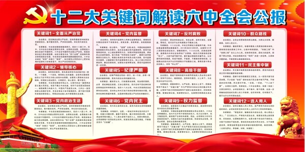 六中全會(huì)宣傳欄
