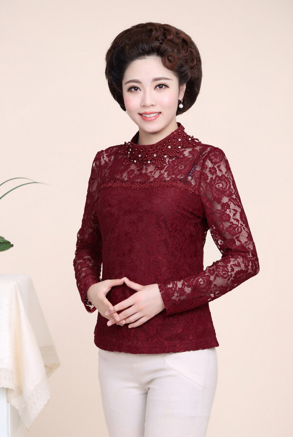 女裝媽媽裝淘寶女裝婦女裝圖片