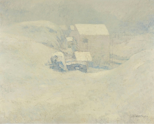 JohnHenryTwachtmanSnow18891902畫家風(fēng)景畫靜物油畫建筑油畫裝飾畫