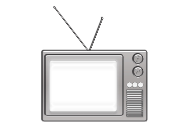 黑白老旧电视机高清图免费下载