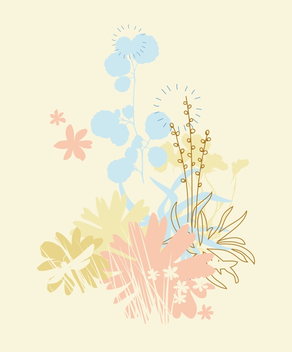 時(shí)尚花紋素材