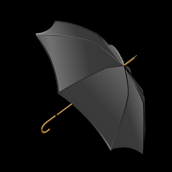黑色雨傘遮陽(yáng)元素