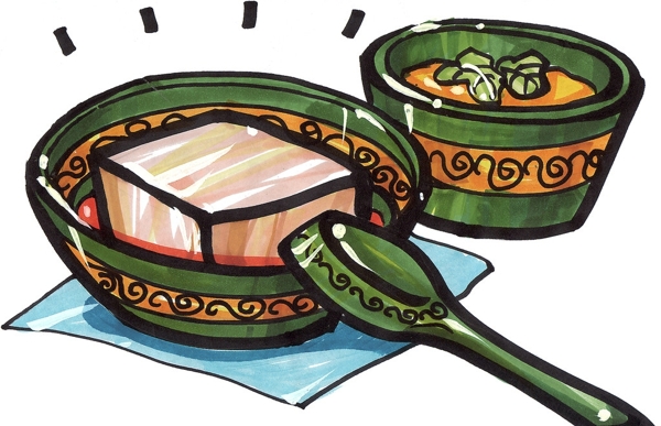 手繪美食圖片