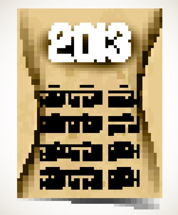 創(chuàng)意2013日歷設(shè)計藝術(shù)向量集05