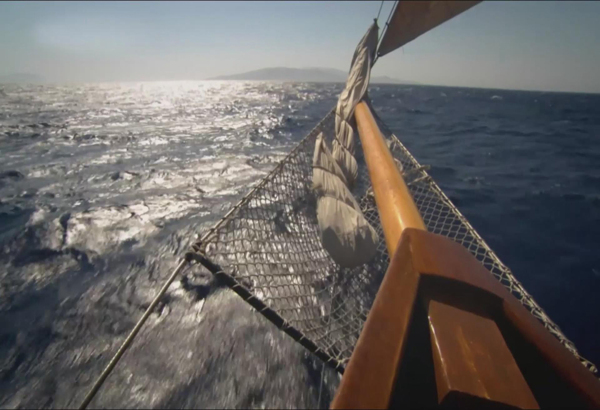 海上帆船视频素材