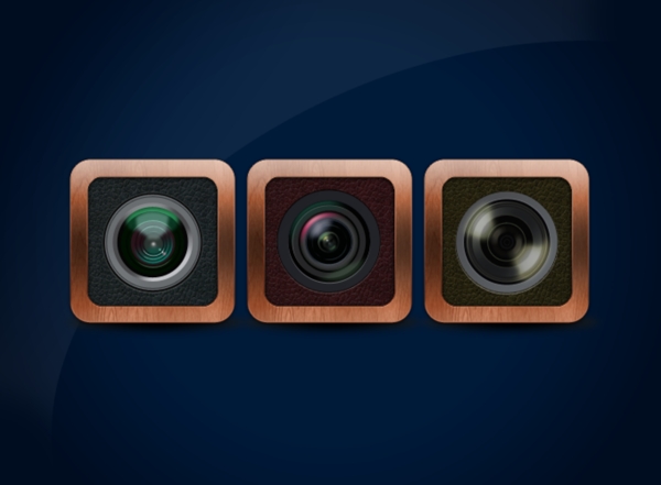 三款不同镜头PSD素材