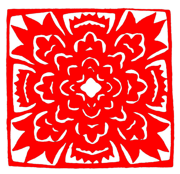 花鳥窗花剪紙民間美術(shù)0103