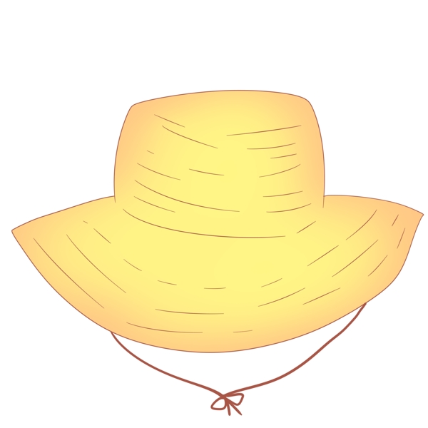黄色图案帽子设计
