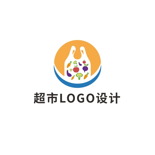 简约果蔬量贩超市logo