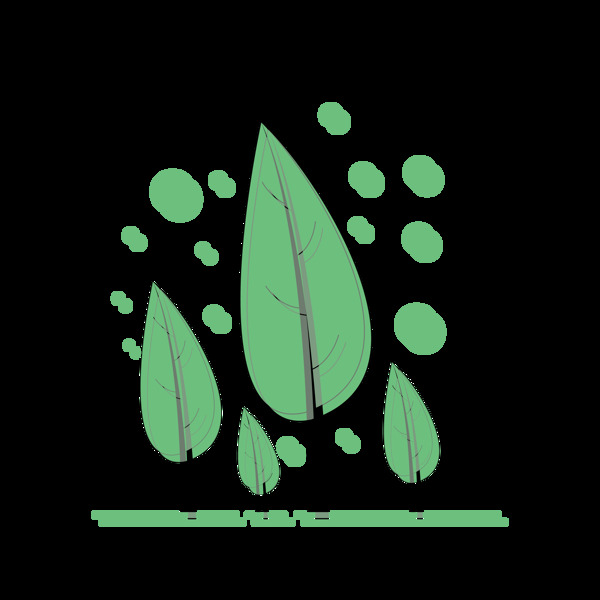 矢量mbe植物元素