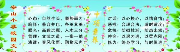 學(xué)校展板