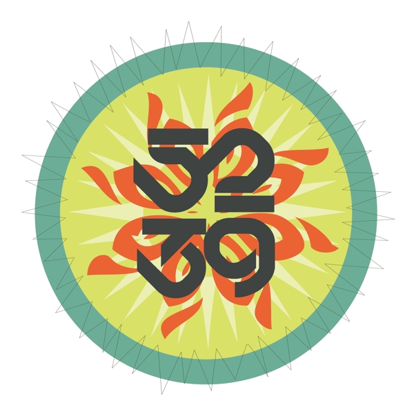 印花矢量圖文字數(shù)字徽章標記色彩免費素材