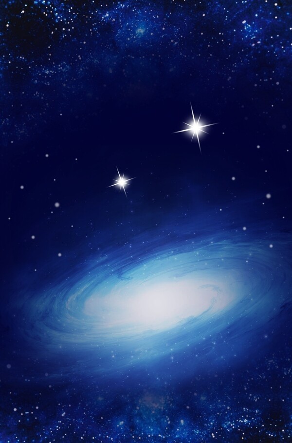 星星高光宇宙星空藍(lán)色背景素材