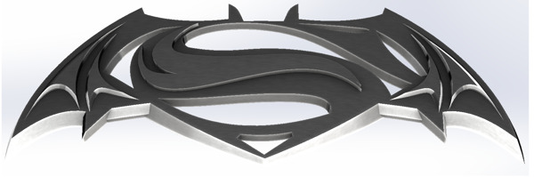 蝙蝠侠和超人标志2