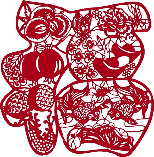 印花矢量圖動物魚抽象動物色彩免費素材