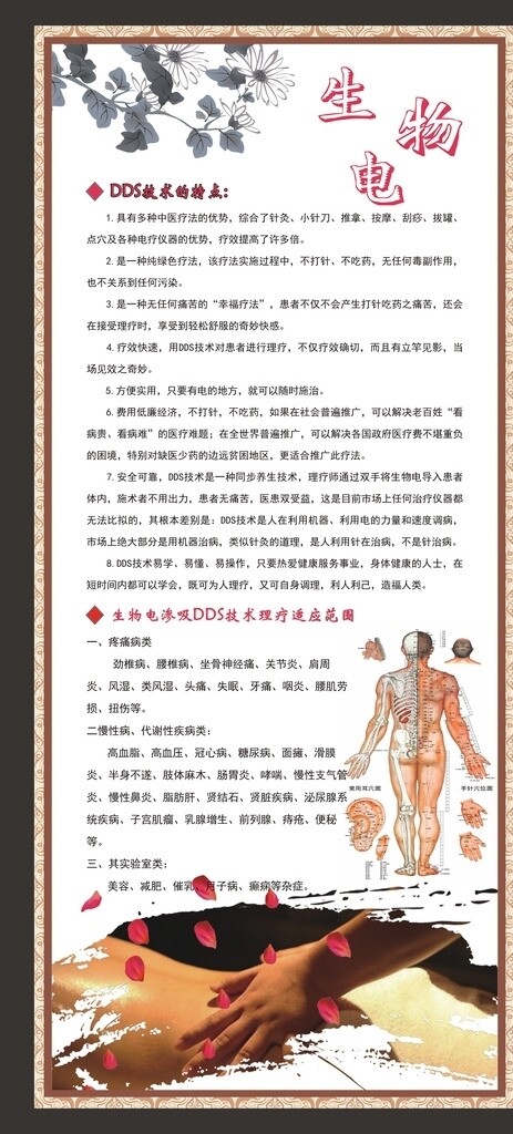 生物電展架海報(bào)