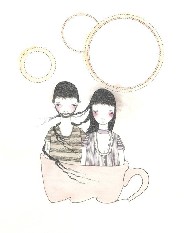 位圖插畫時尚插畫人物插畫藝術效果免費素材