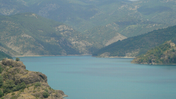 美丽湖泊风景摄影图片