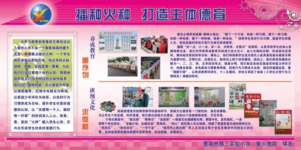校園文化德育展板圖片