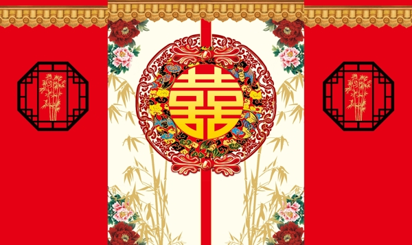 婚慶背景圖片