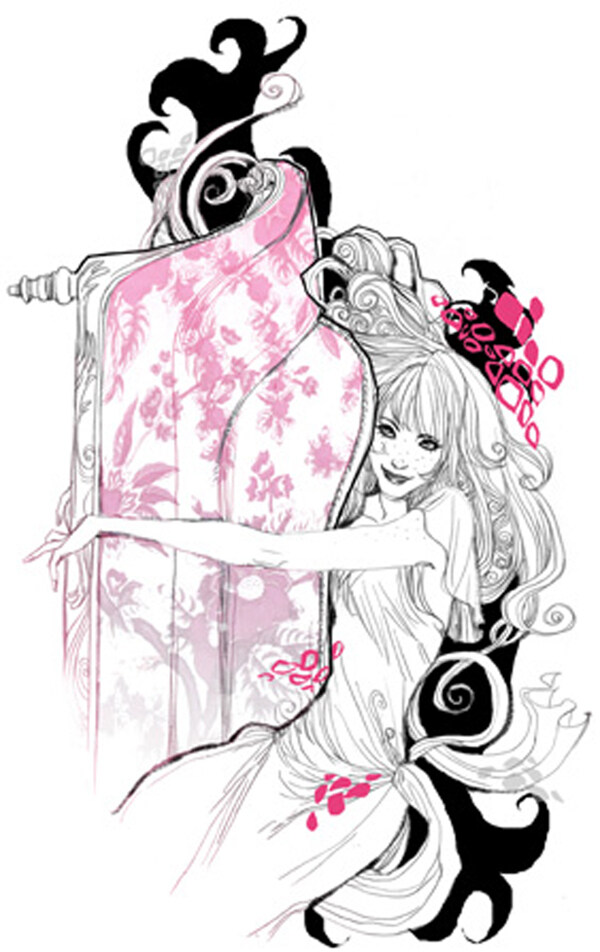 位圖插畫時尚插畫人物插畫時尚插畫免費素材