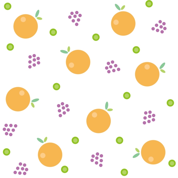 橙子底纹装饰插画