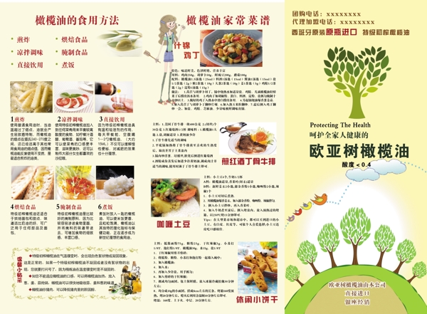 橄欖油折頁圖片