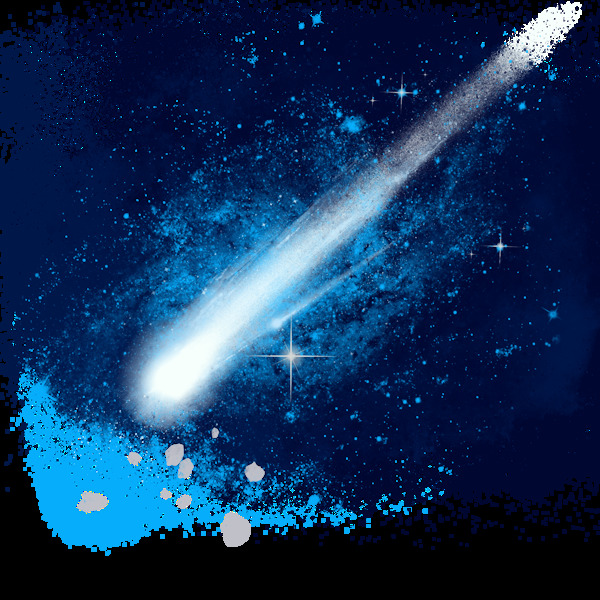 流星彗星星系爆炸海报素材