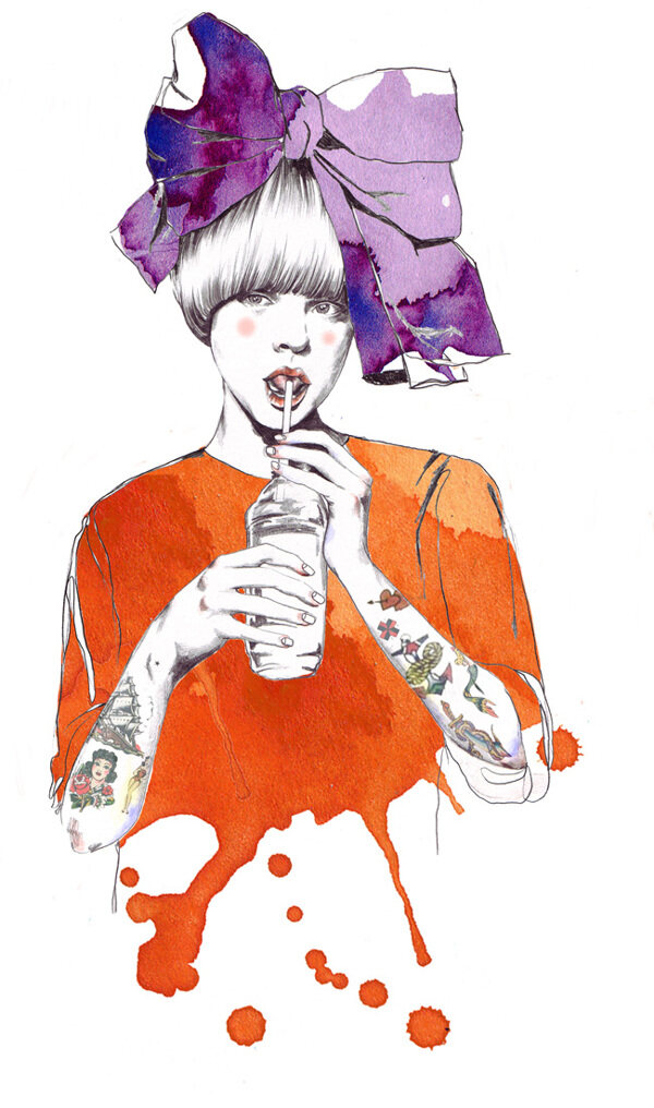位圖插畫時尚插畫人物插畫時尚插畫免費(fèi)素材