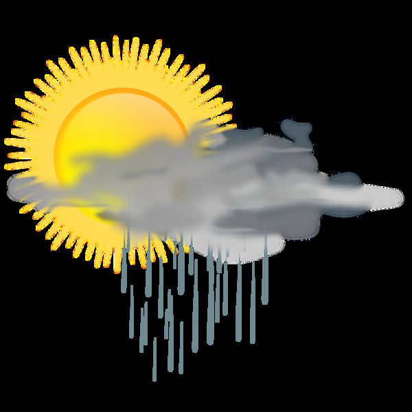天气图标太阳雨