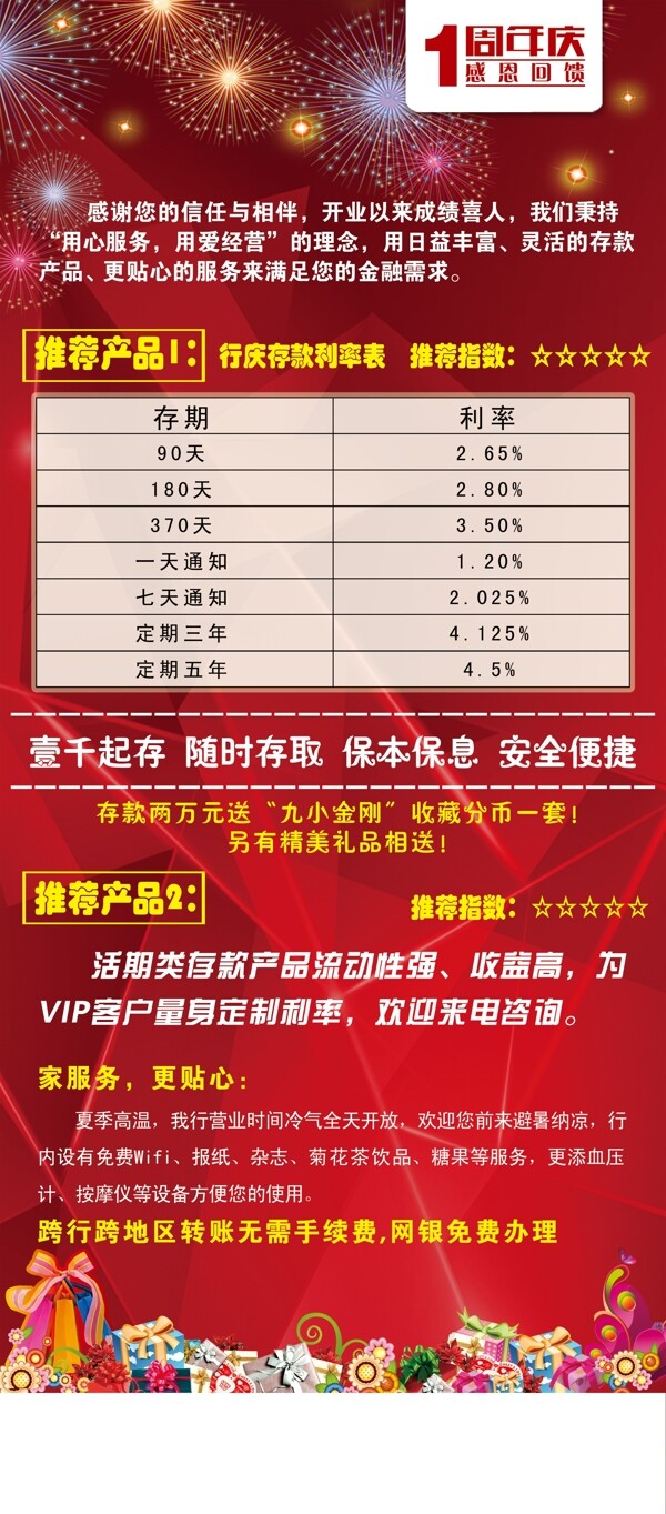 銀行展板周年慶
