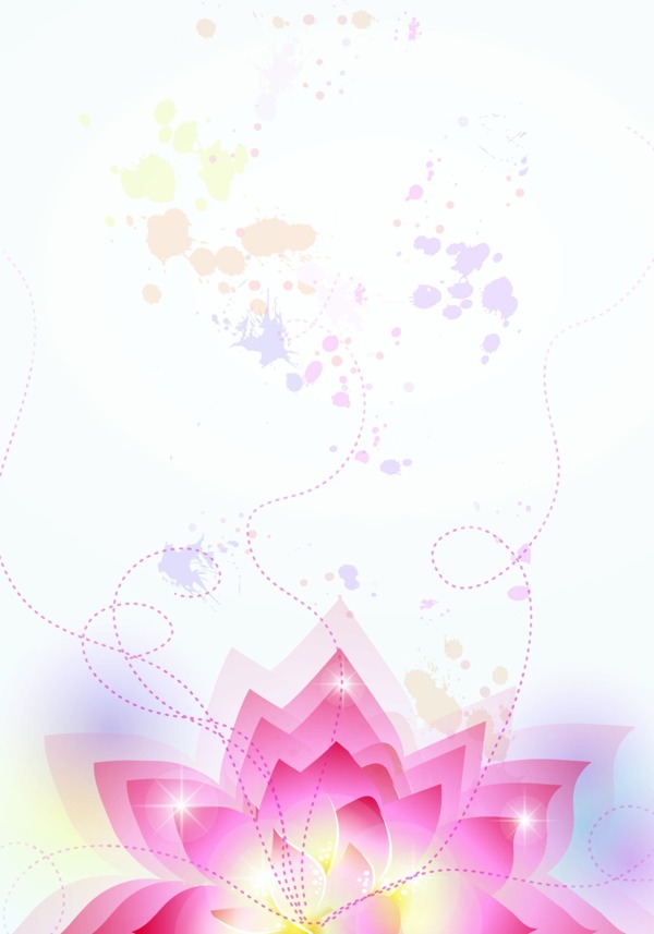 簡約花卉背景模板