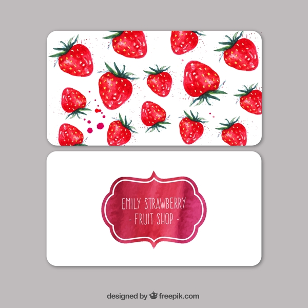 草莓卡片