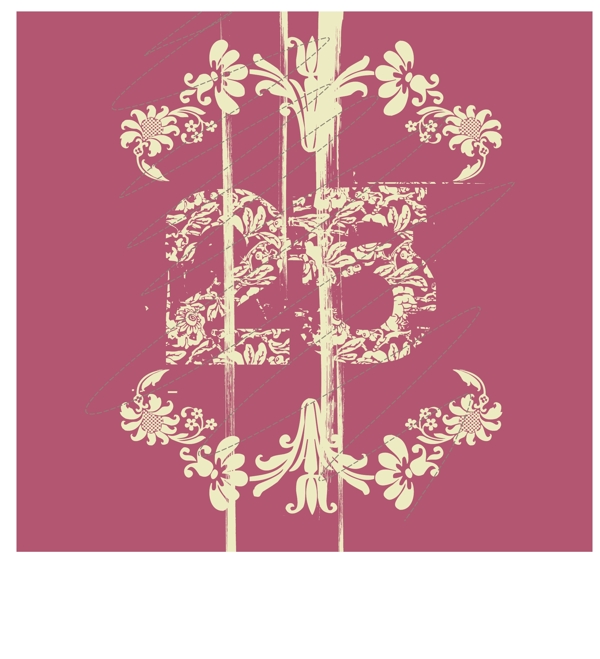 印花矢量圖文字?jǐn)?shù)字色彩米黃色免費(fèi)素材