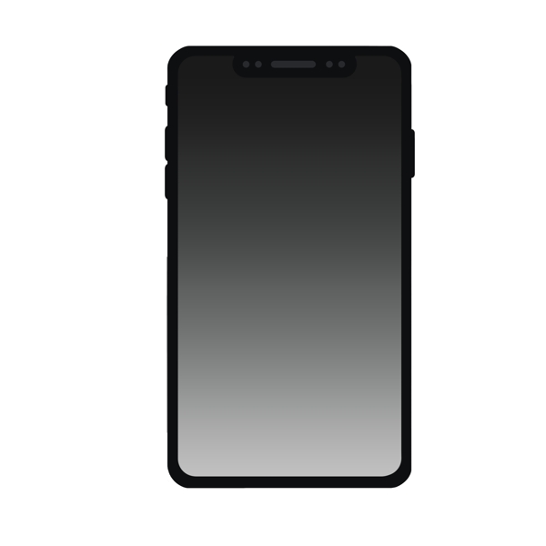 黑色黑屏智能手机