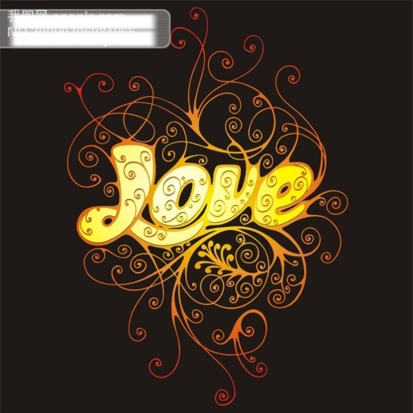 LOVE花紋