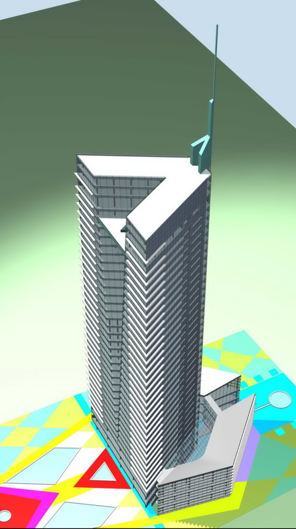 MAX高层建筑商业大楼3D模型