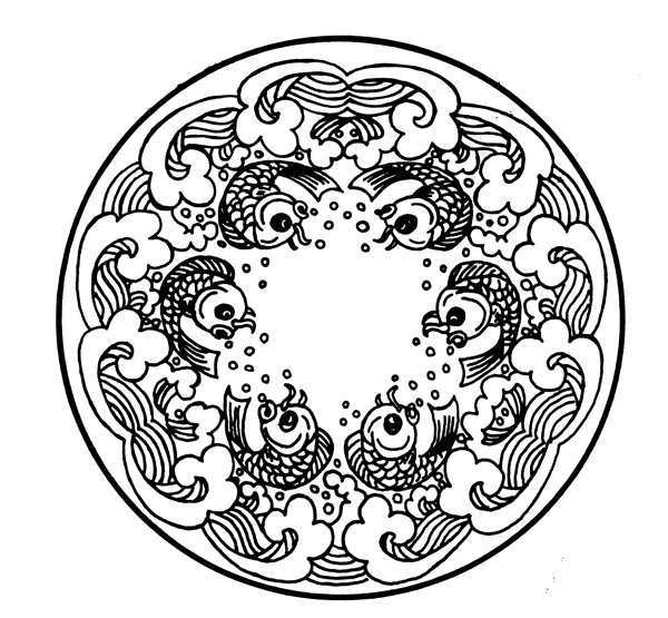 金魚花紋