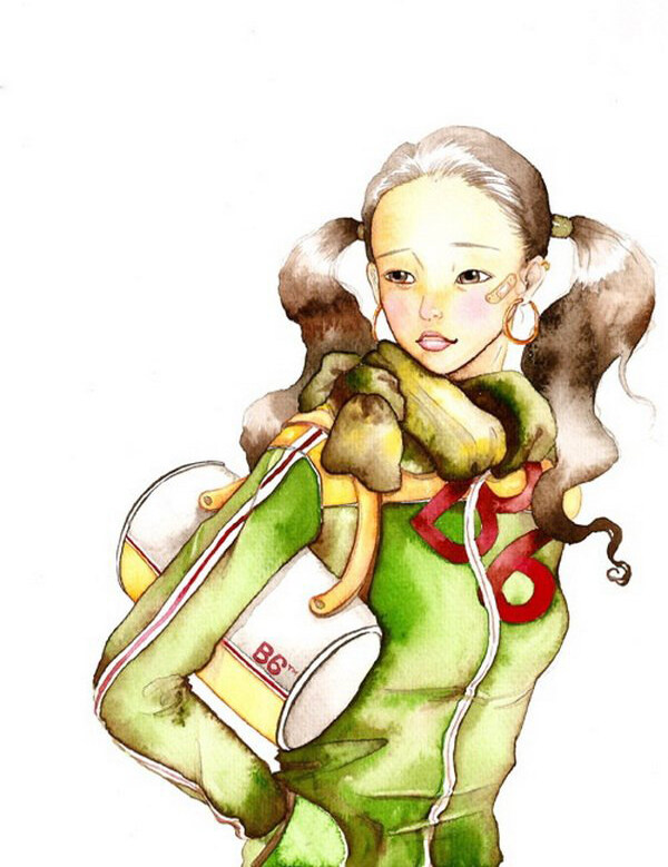 位圖插畫時尚插畫人物插畫插畫師免費素材