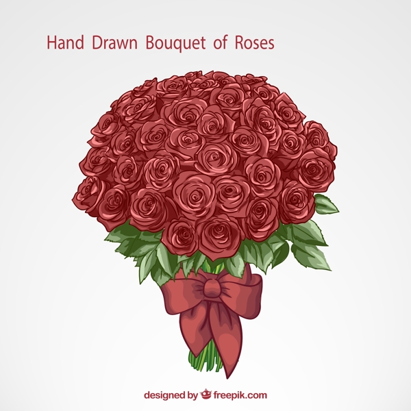 红色玫瑰花束图片