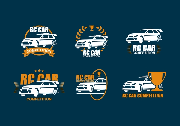 RC汽车竞赛标志