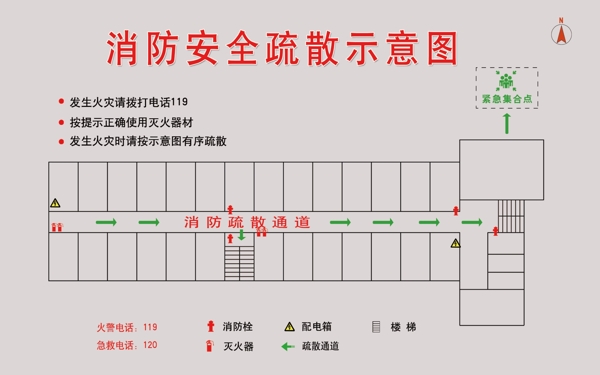 消防安全疏散圖圖片