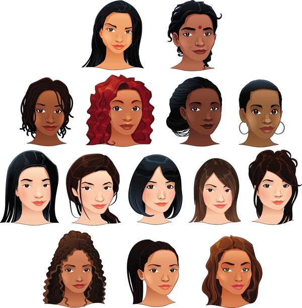女人的頭像收集