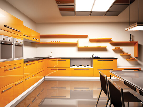 现代风格厨房室内装修图片
