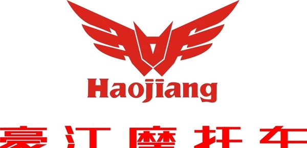 豪江摩托车logo