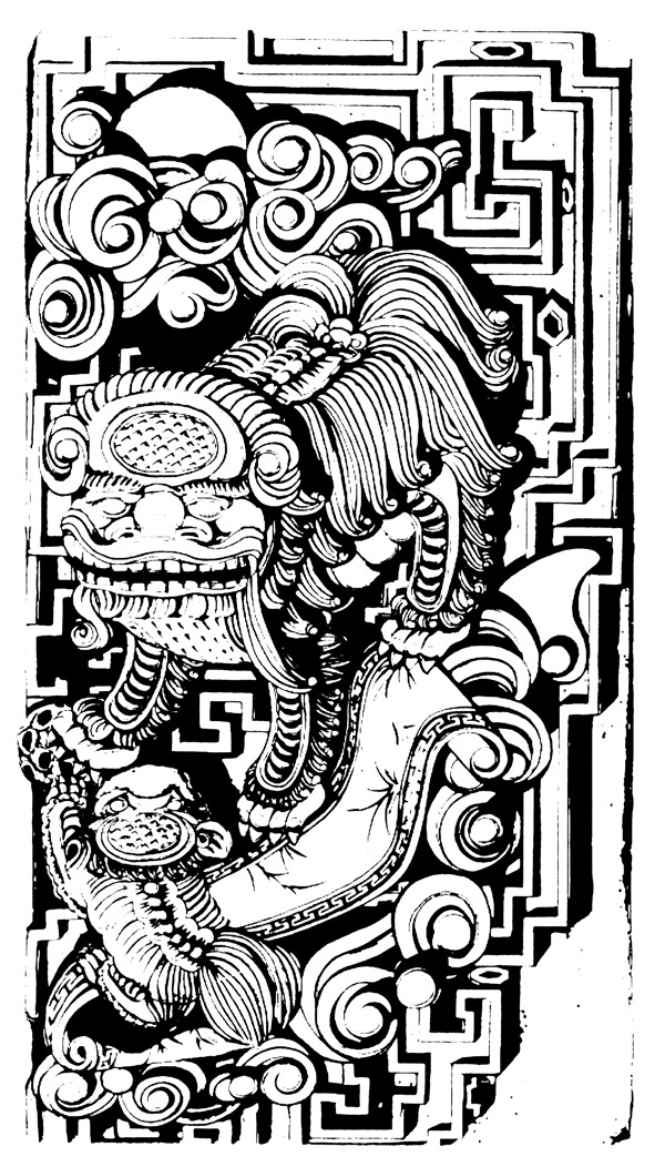 動(dòng)物組合紋樣傳統(tǒng)圖案0109