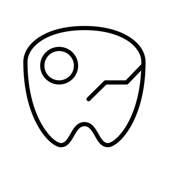 牙齿裂缝
