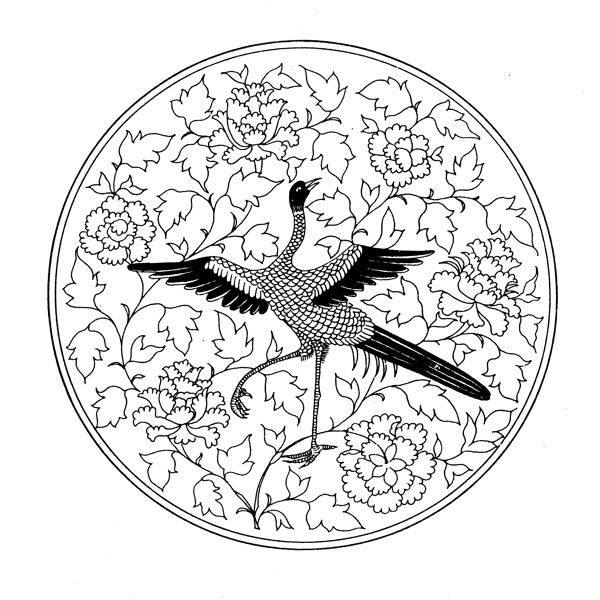 花鳥圖案元明時(shí)代圖案中國傳統(tǒng)圖案255