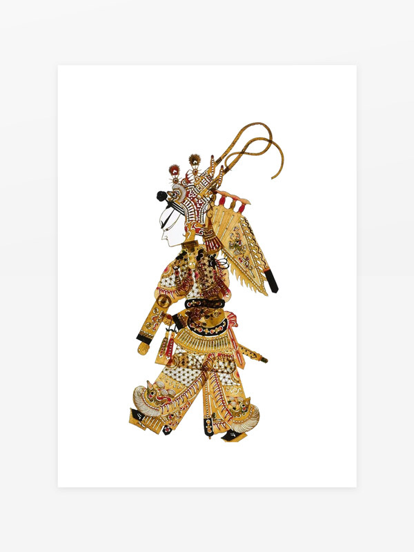 國(guó)粹皮影戲武將形象