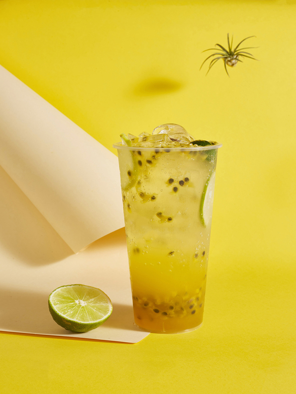 百香果檸檬果茶果汁冰爽解膩高顏值飲品